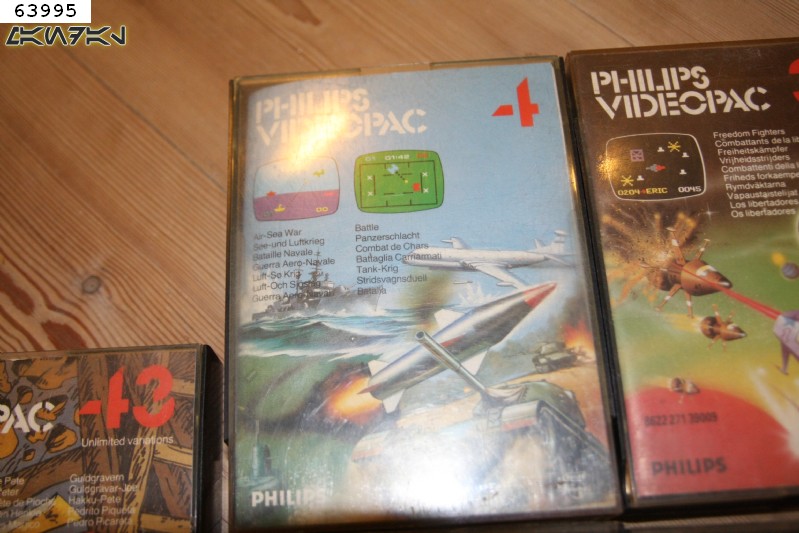 Jeu Philips Videopac G7000 - Bataille Navale Et Combat De Chars - Bon état